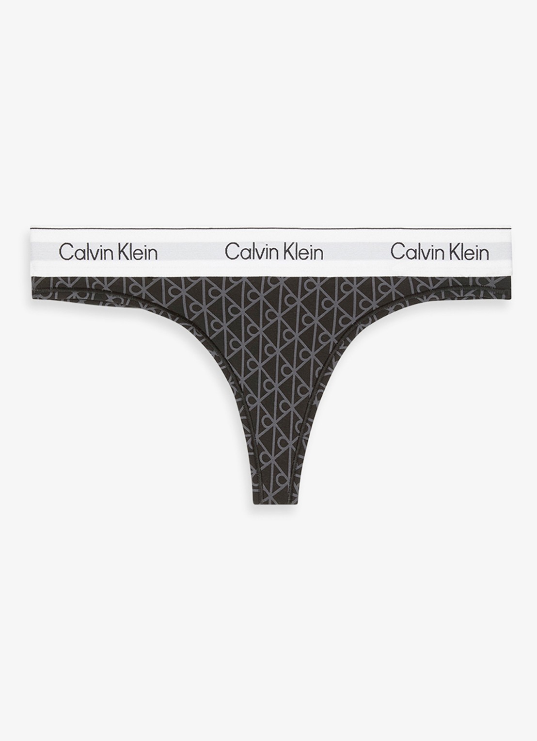 Calvin Klein String met logoband - voorkant bruin