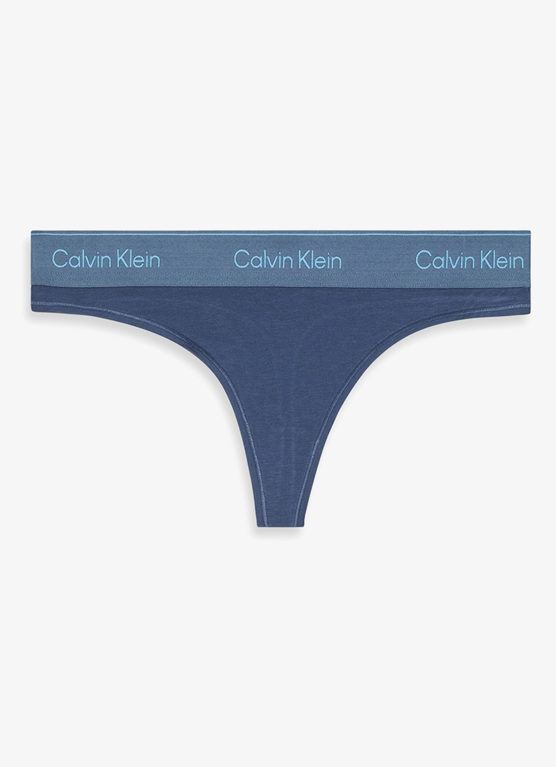 Calvin Klein String met logoband - voorkant donkerblauw