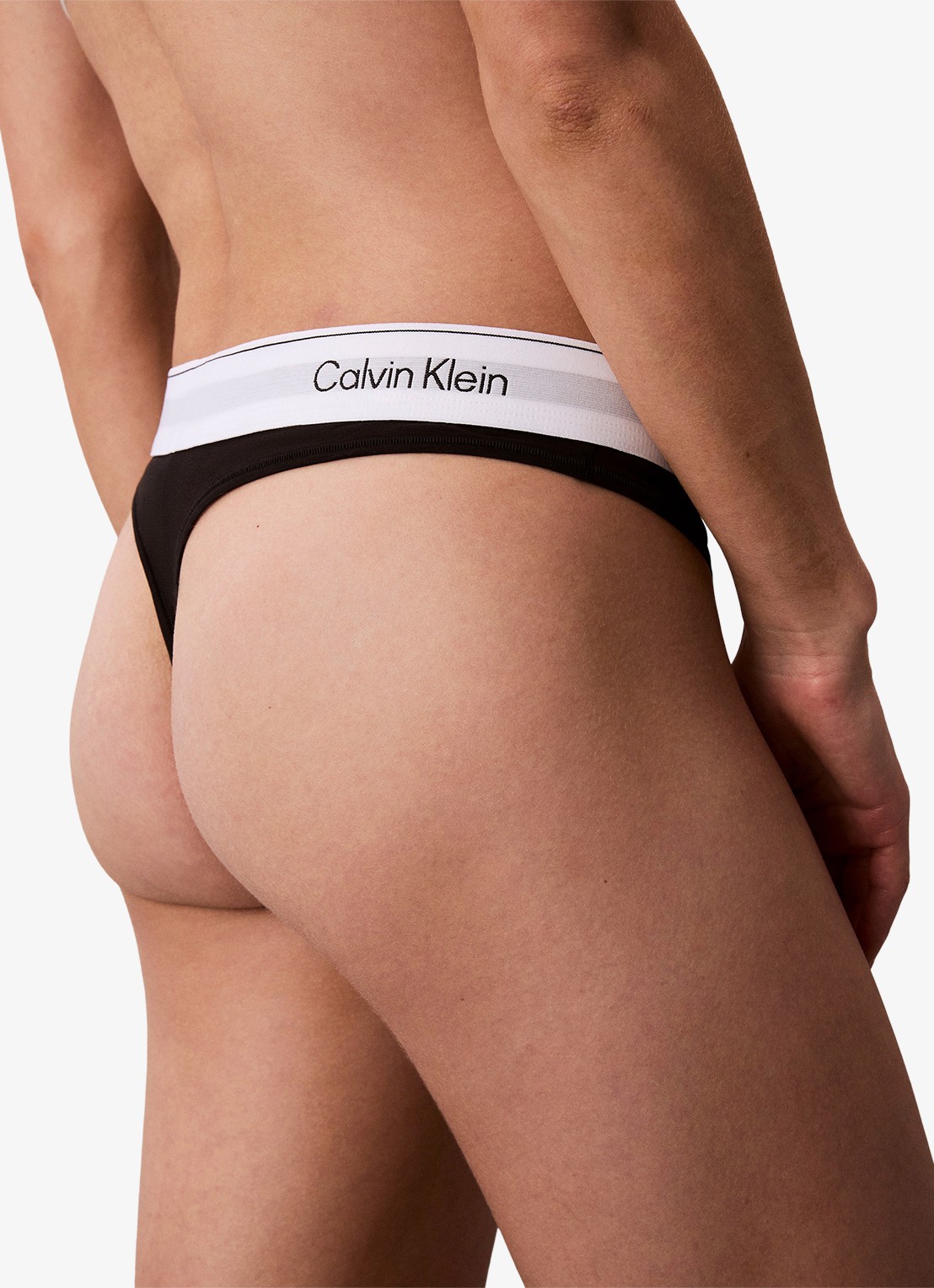 Calvin Klein String met logoband - detail 6 zwart