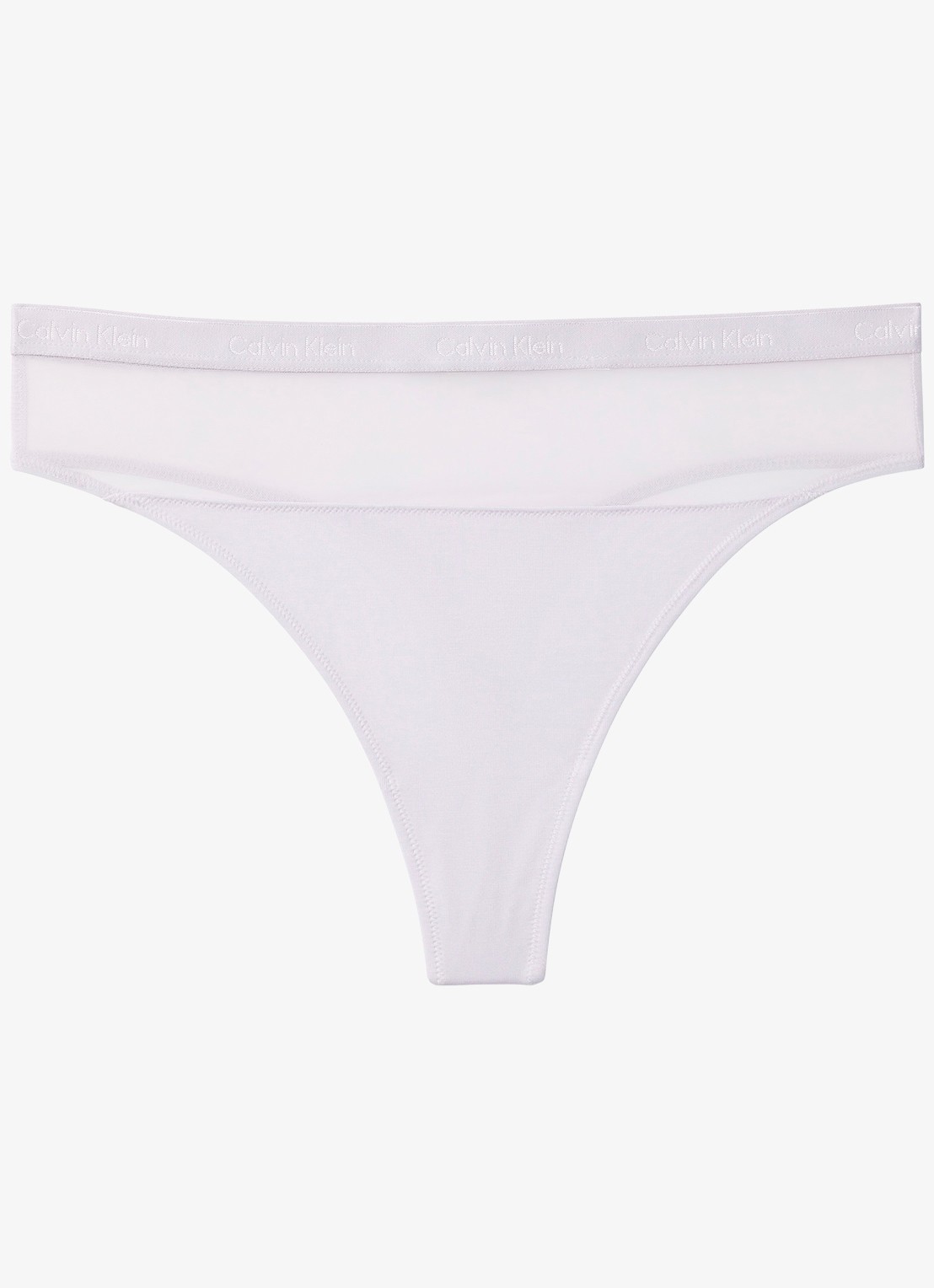 Calvin Klein String met logoband - voorkant lila