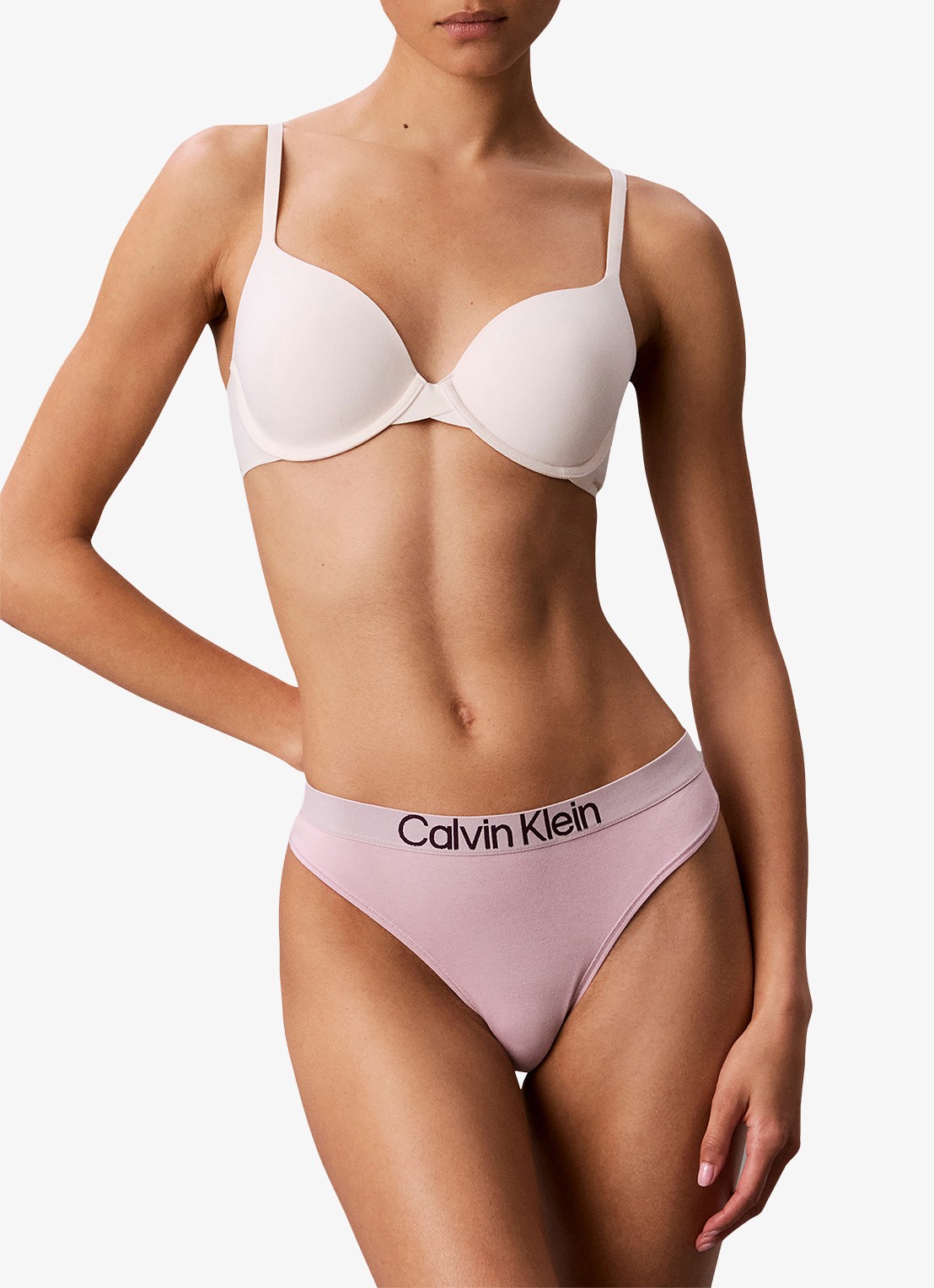 Calvin Klein String met logoband - detail hawaii orchid-msd / roze