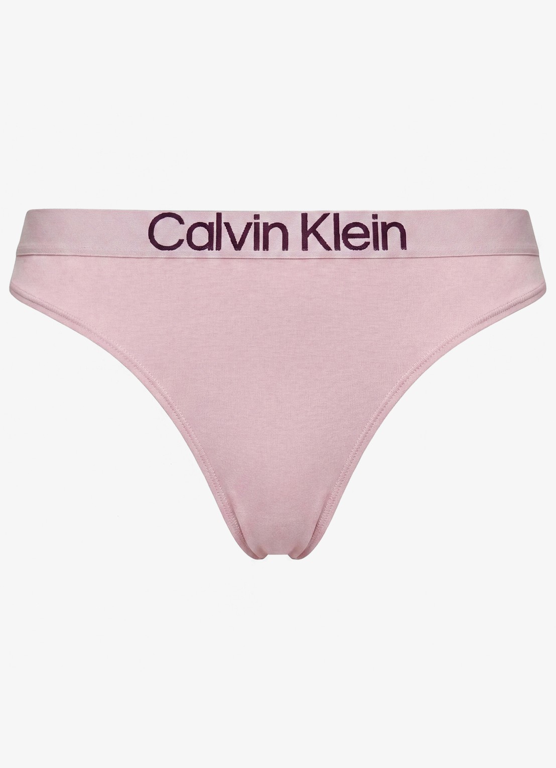 Calvin Klein String met logoband - voorkant 4 hawaii orchid-msd / roze
