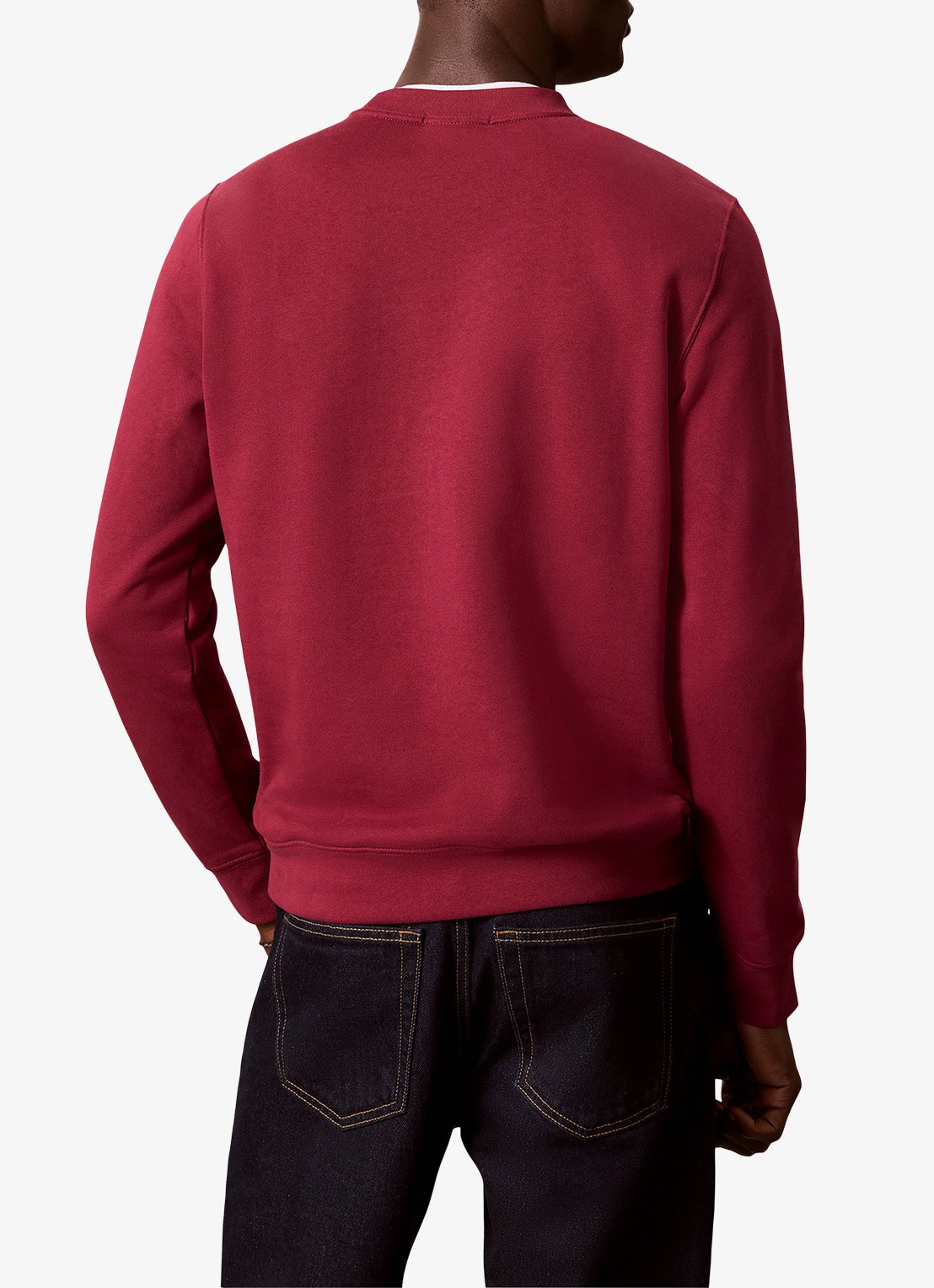 Calvin Klein Sweater met logo - achterkant 6 rood