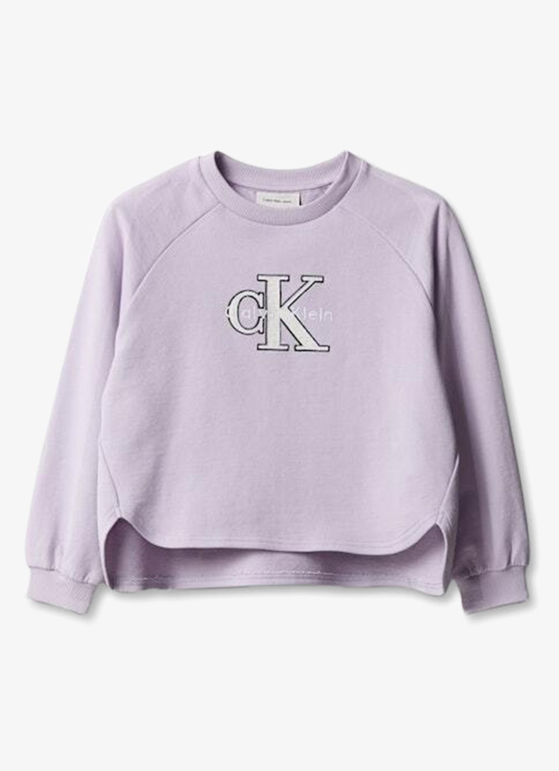 Calvin Klein Sweater met logo - voorkant 2 lila