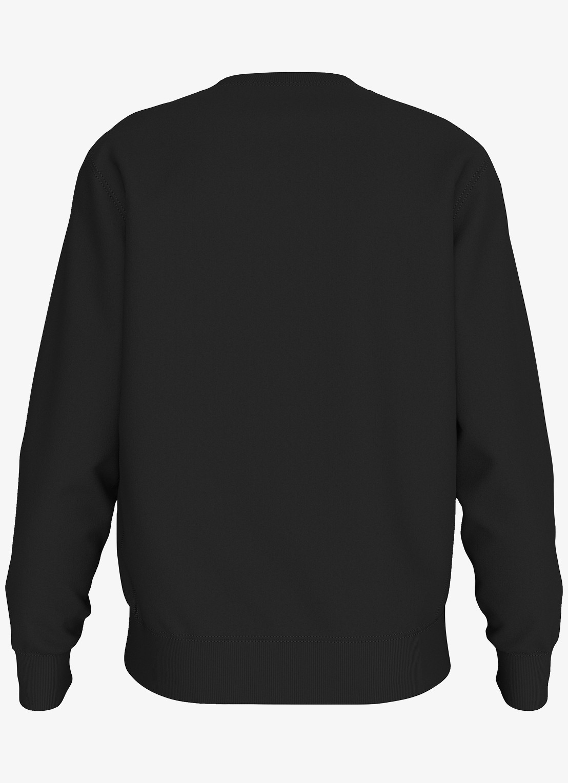 Calvin Klein Sweater met logoborduring - achterkant 5 zwart