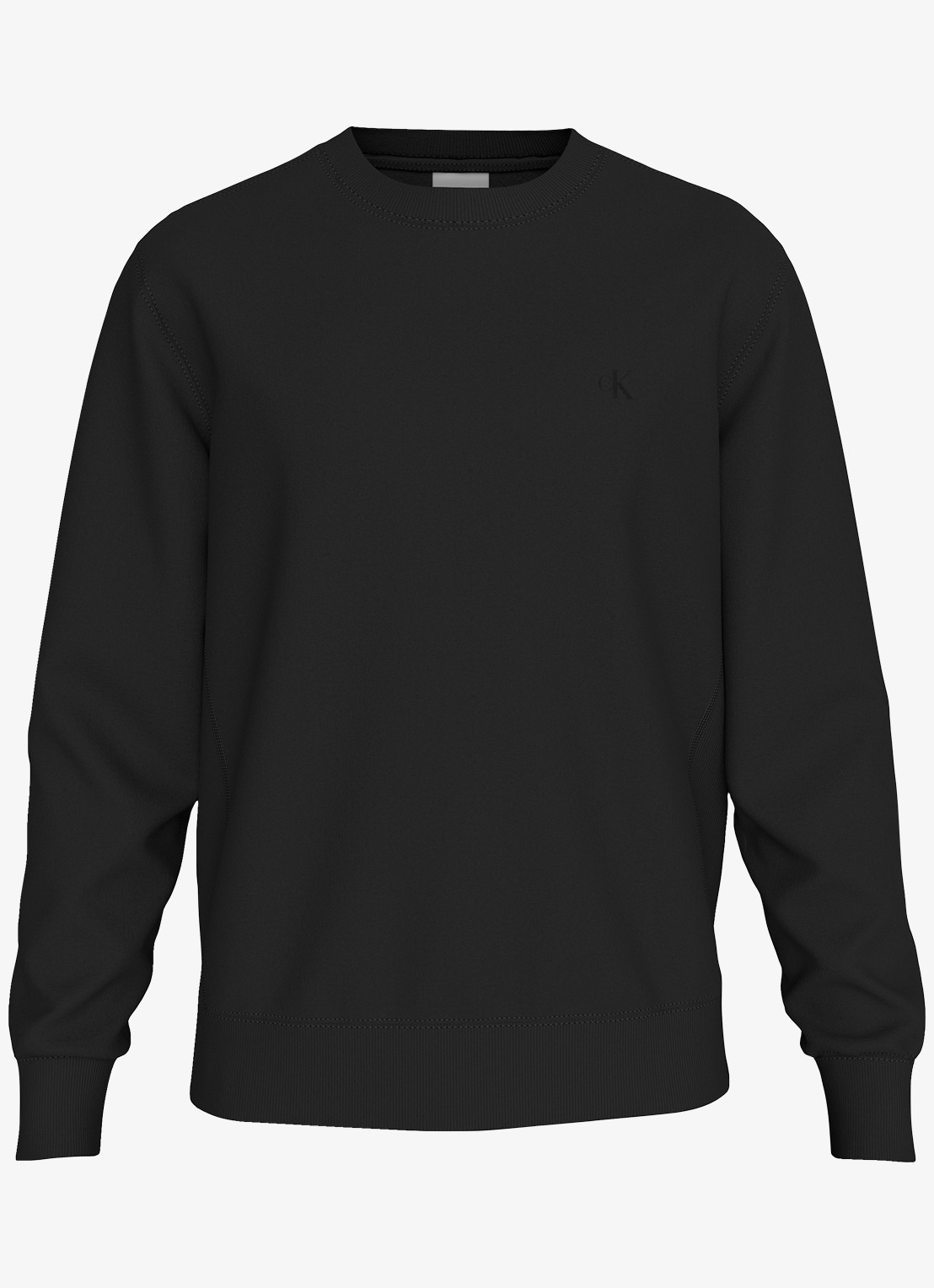 Calvin Klein Sweater met logoborduring - voorkant zwart