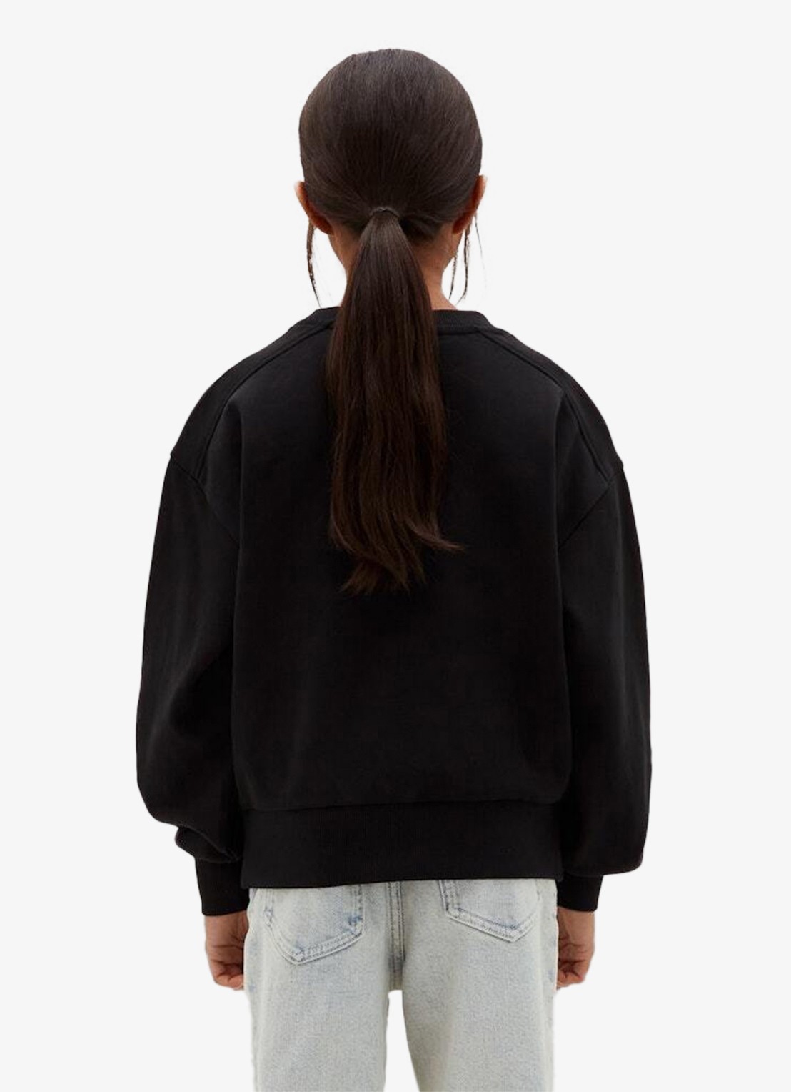 Calvin Klein Sweater met logoborduring - achterkant zwart