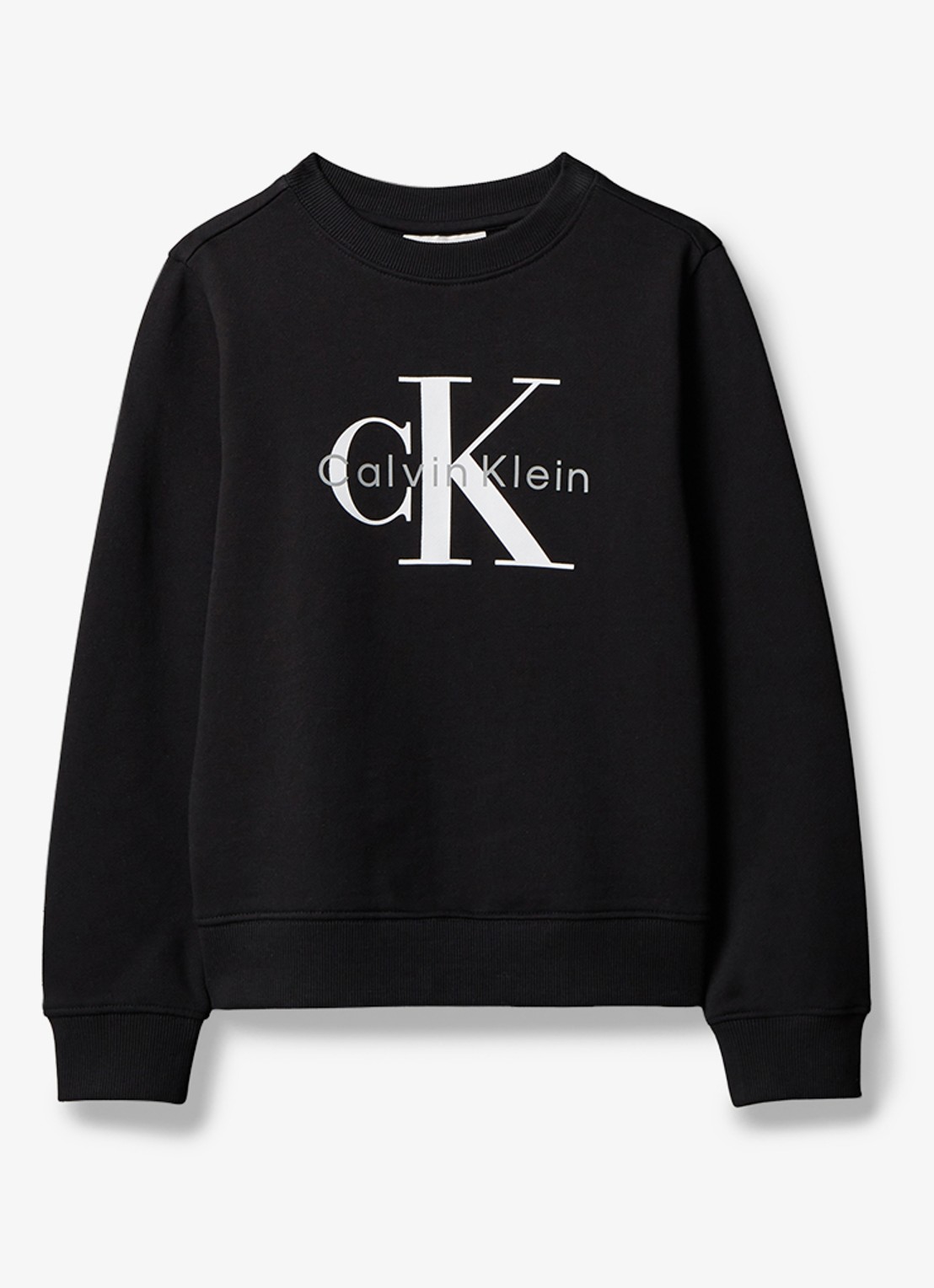 Calvin Klein Sweater met logoprint - voorkant 3 zwart