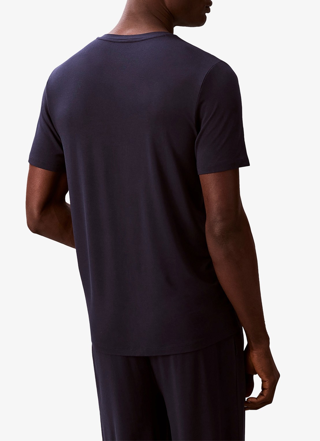 Calvin Klein T-shirt met logo - achterkant petrol