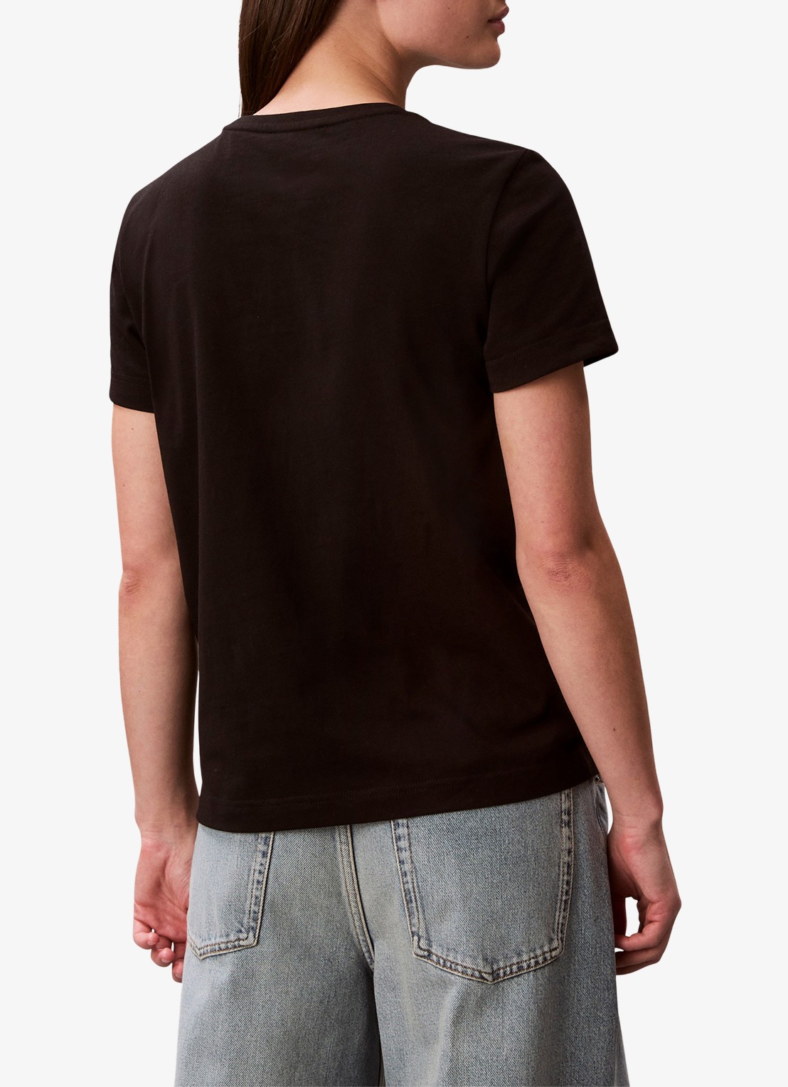 Calvin Klein T-shirt met logo - achterkant 5 zwart