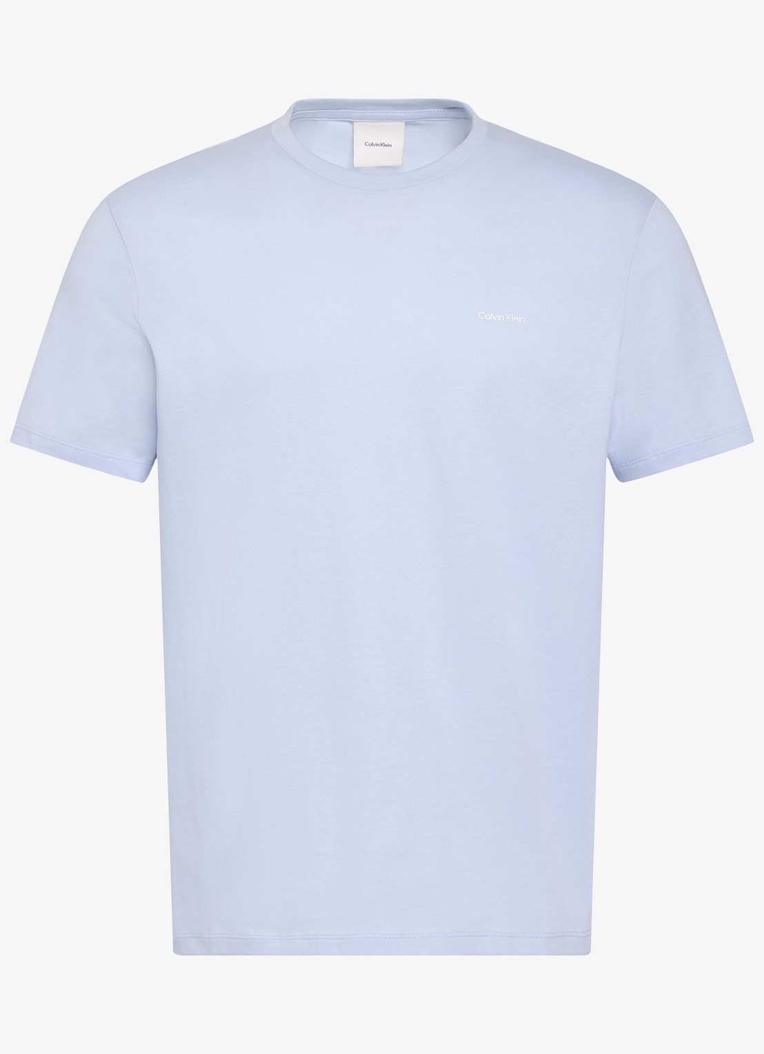 Calvin Klein T-shirt met logo - voorkant 2 lichtblauw