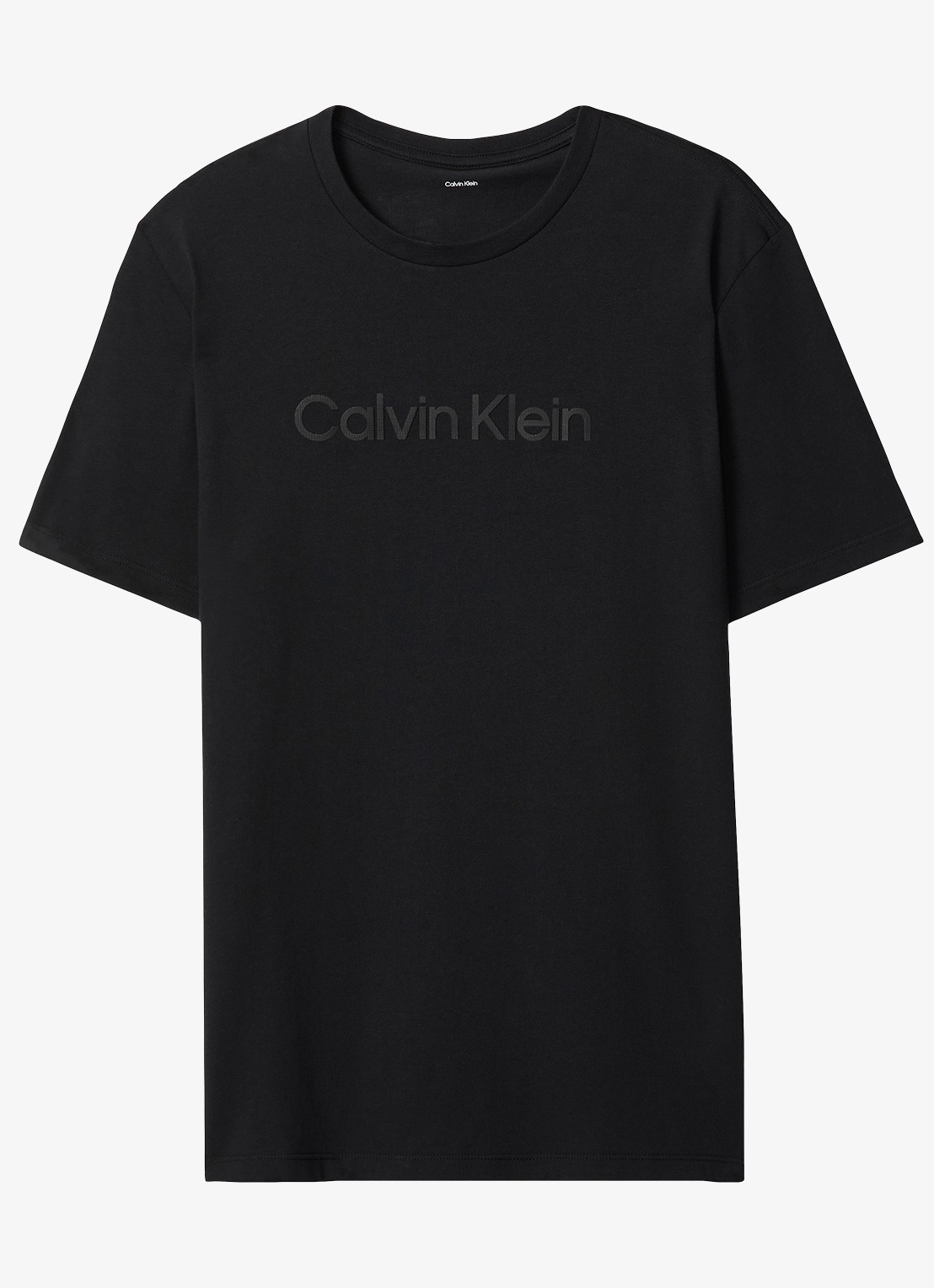 Calvin Klein T-shirt met logo - voorkant 3 zwart