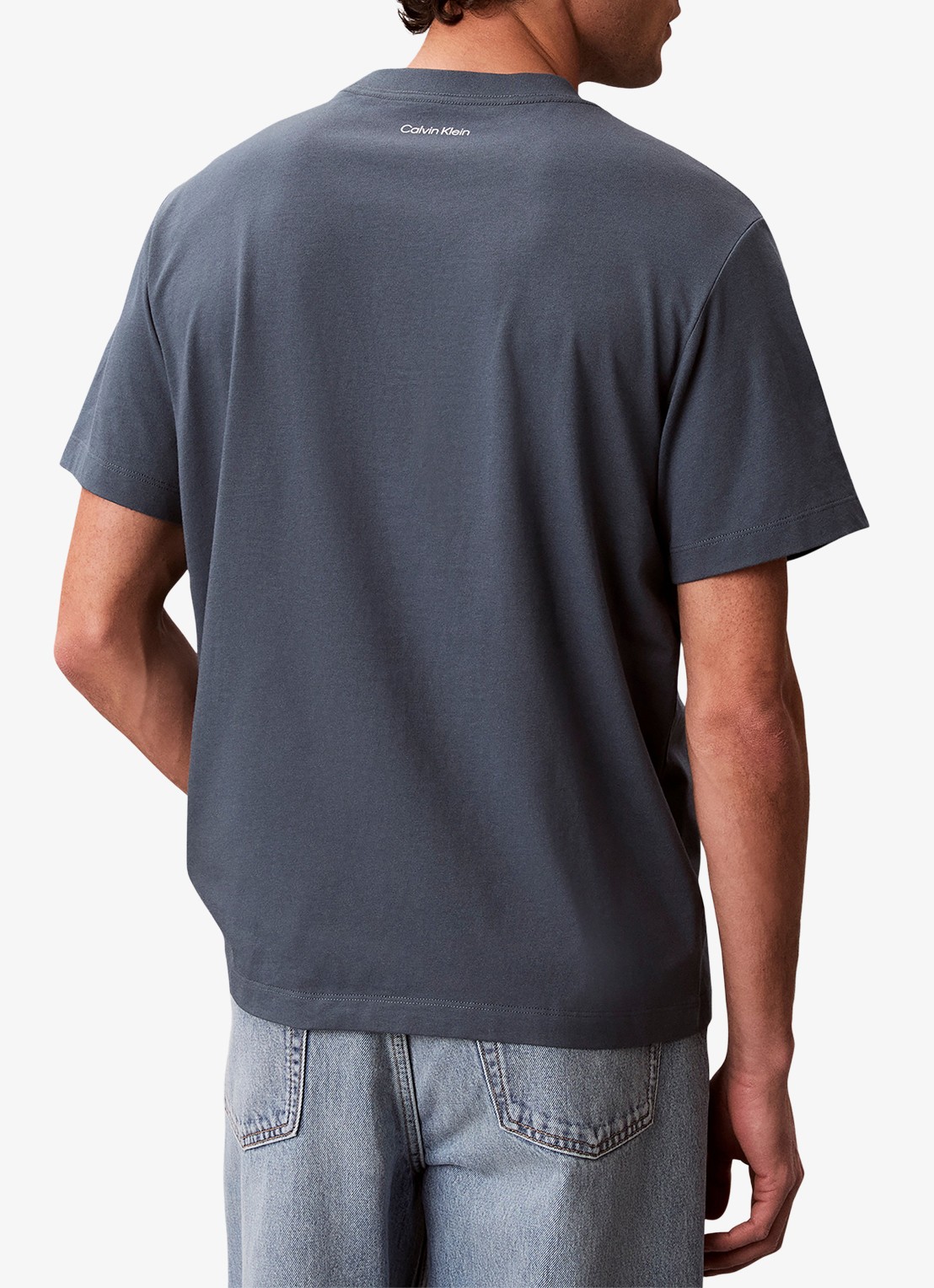 Calvin Klein T-shirt met logo - achterkant 3 groen
