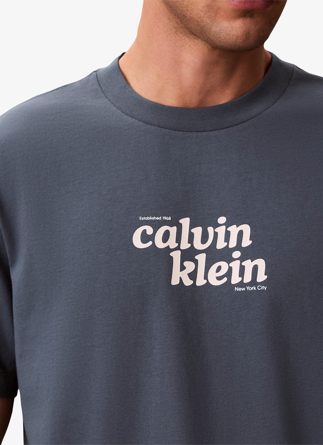 Calvin Klein T-shirt met logo - detail 4 groen