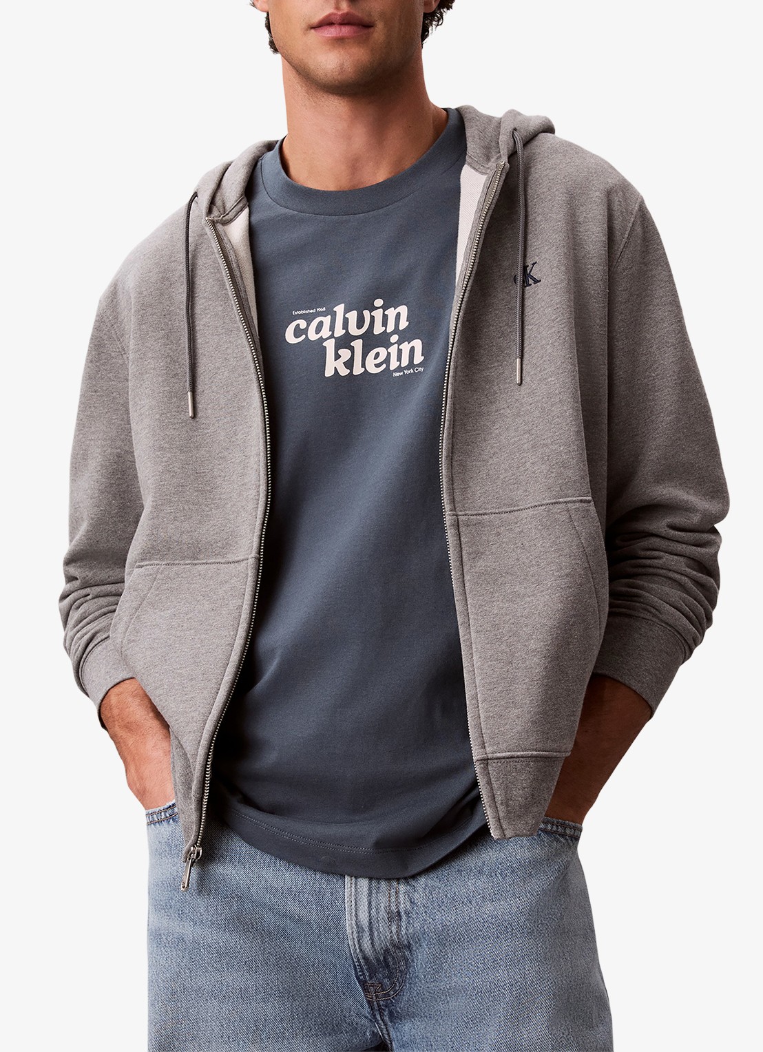 Calvin Klein T-shirt met logo - detail 6 groen