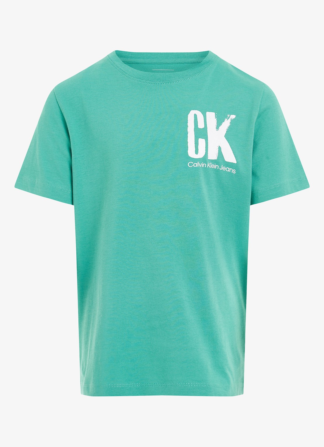 Calvin Klein T-shirt met logo - voorkant 3 groen