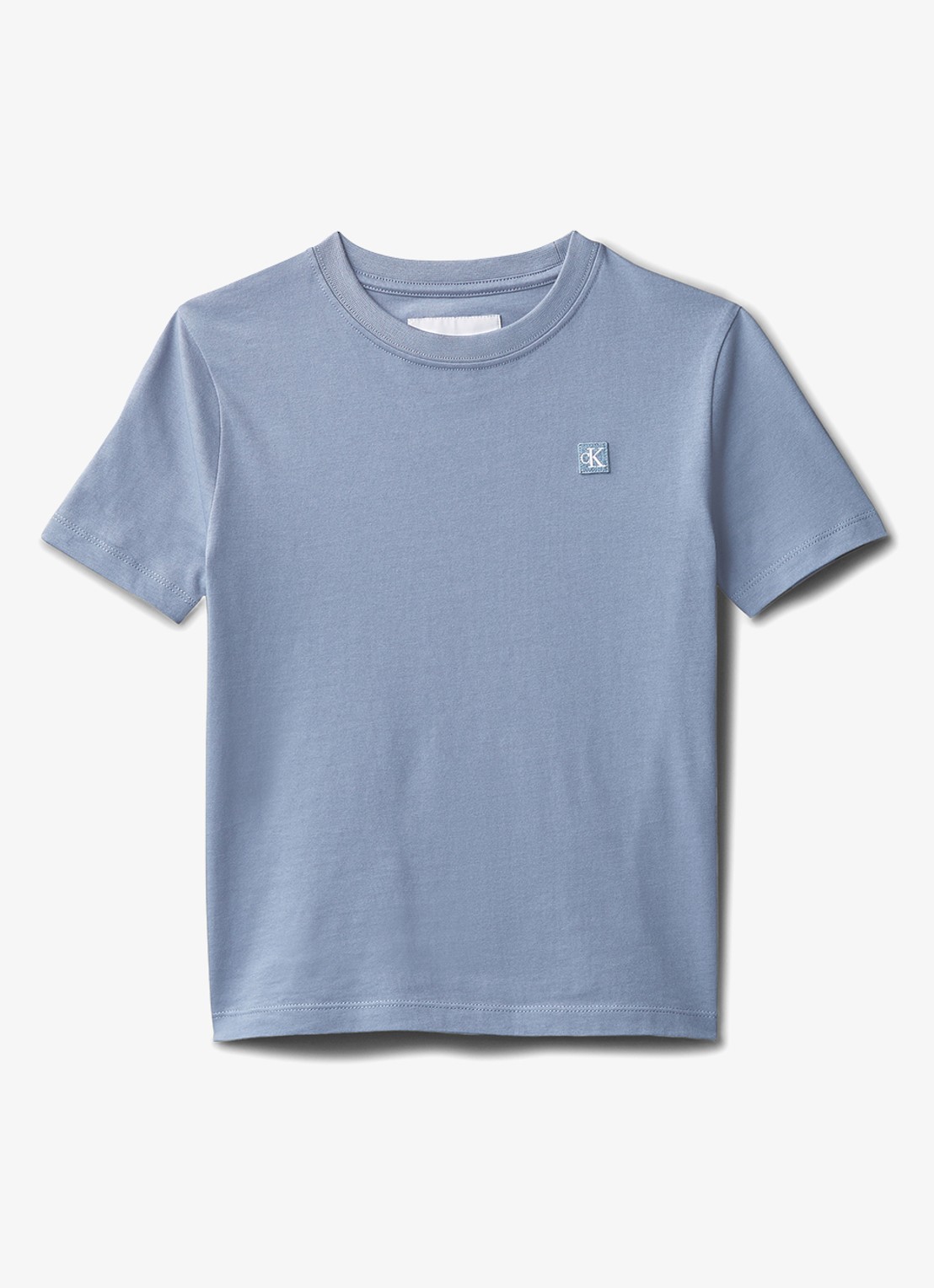 Calvin Klein T-shirt met logo - voorkant blauwgrijs