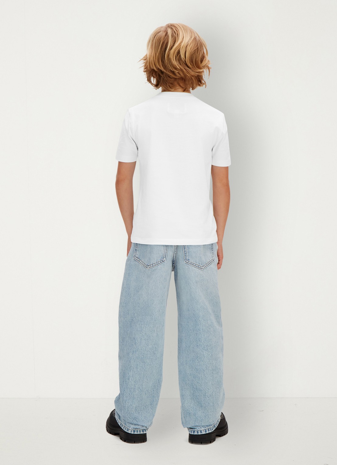 Calvin Klein T-shirt met logo - achterkant 5 wit