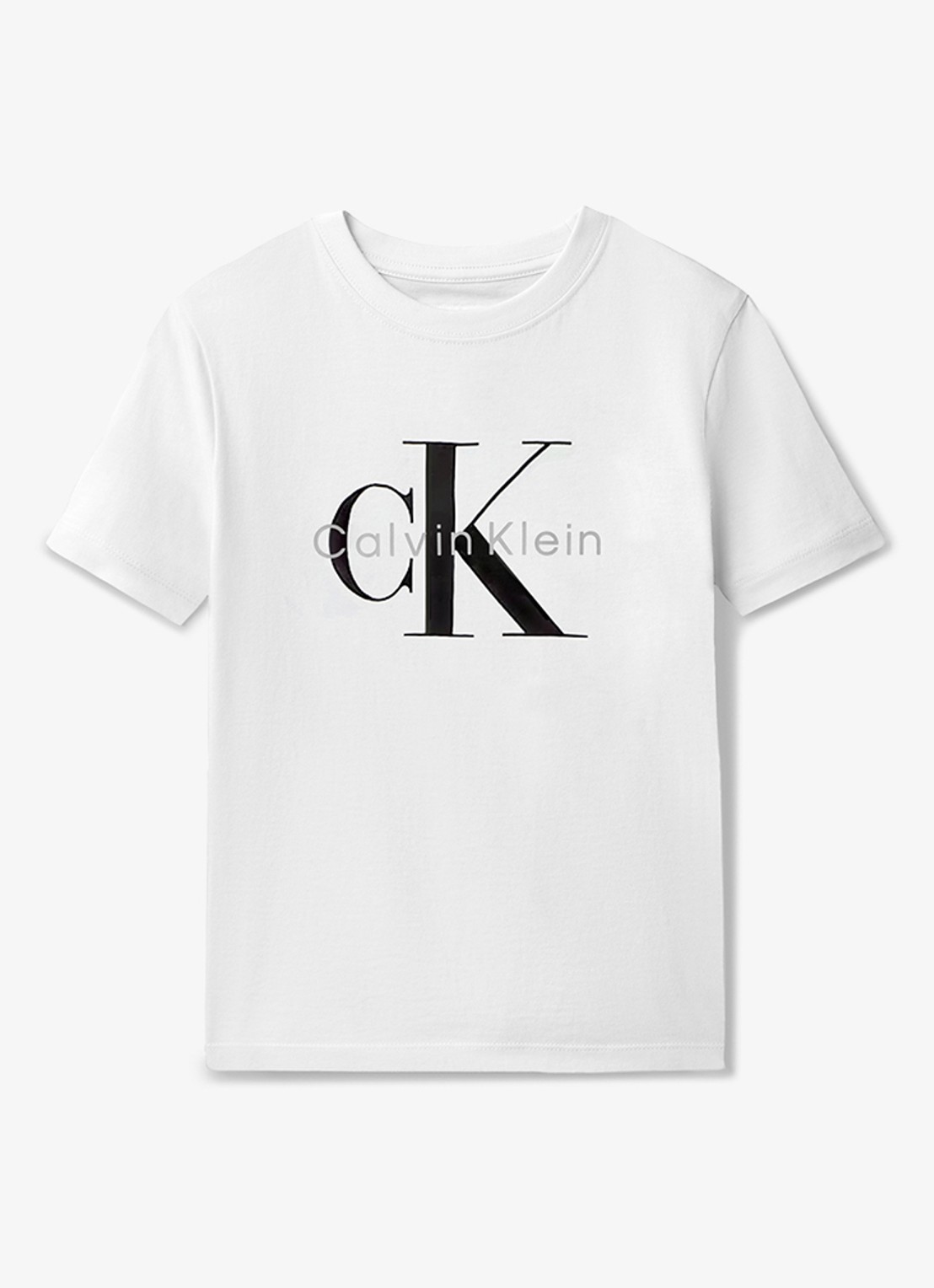 Calvin Klein T-shirt met logo - voorkant wit