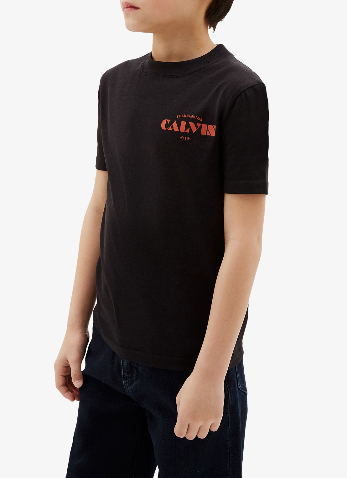 Calvin Klein T-shirt met logo - detail 4 zwart