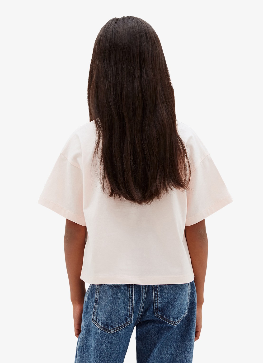 Calvin Klein T-shirt met logo - achterkant 5 lichtroze