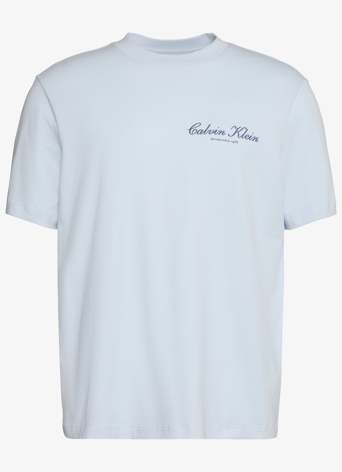 Calvin Klein T-shirt met logoborduring - voorkant 4 gebroken wit