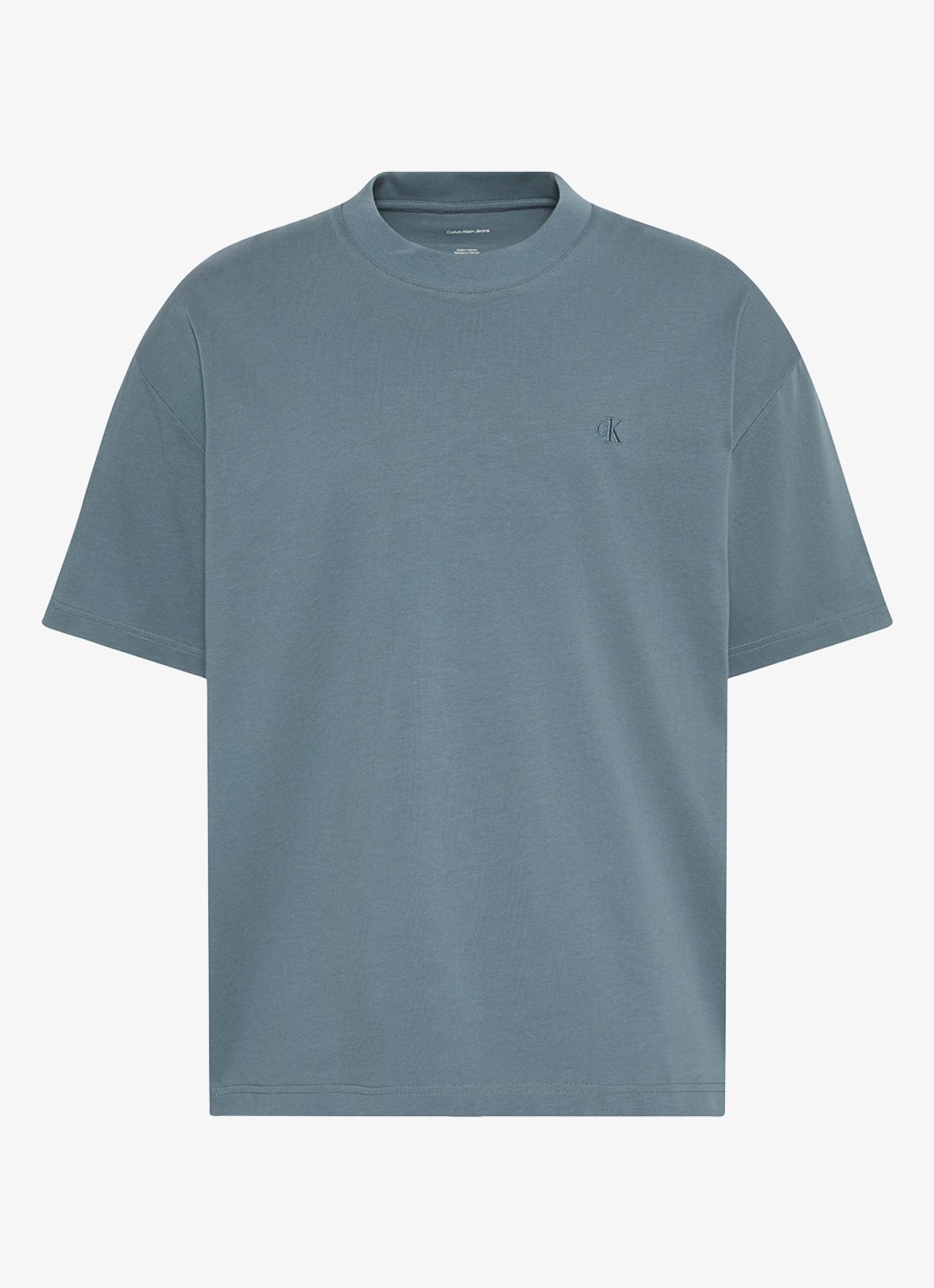 Calvin Klein T-shirt met logoborduring - voorkant dark slate-ceg /  groen
