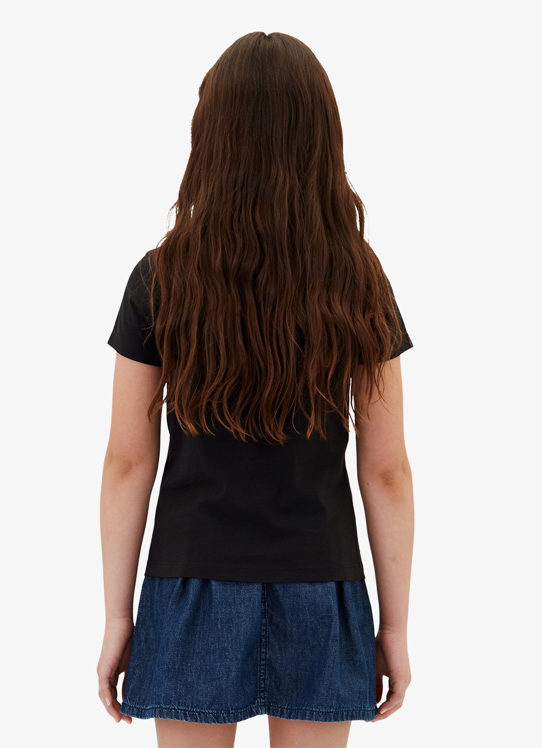 Calvin Klein T-shirt met logoborduring - achterkant 5 zwart