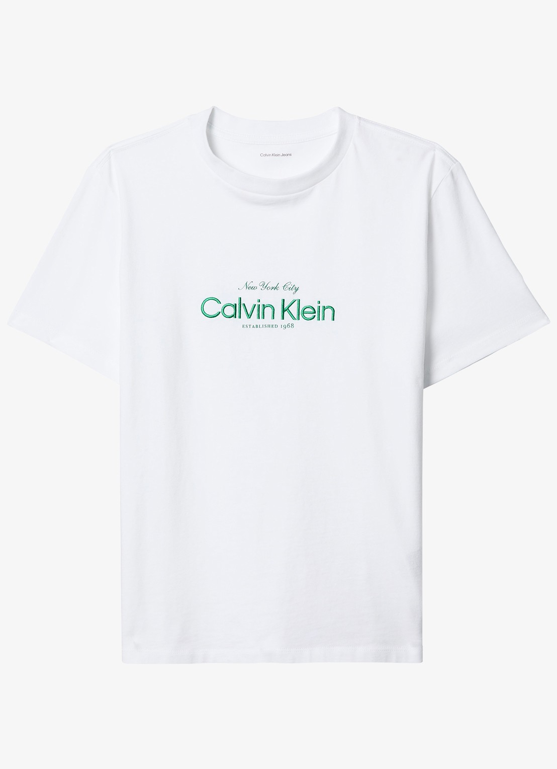 Calvin Klein T-shirt met logoprint - voorkant wit