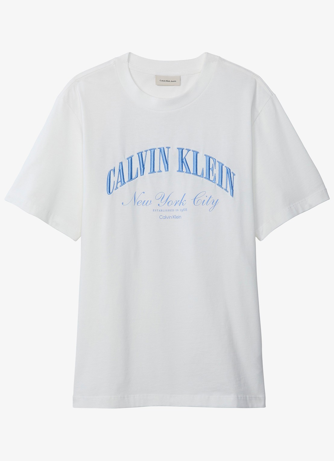 Calvin Klein T-shirt met logoprint - voorkant 2 bright white-yaf