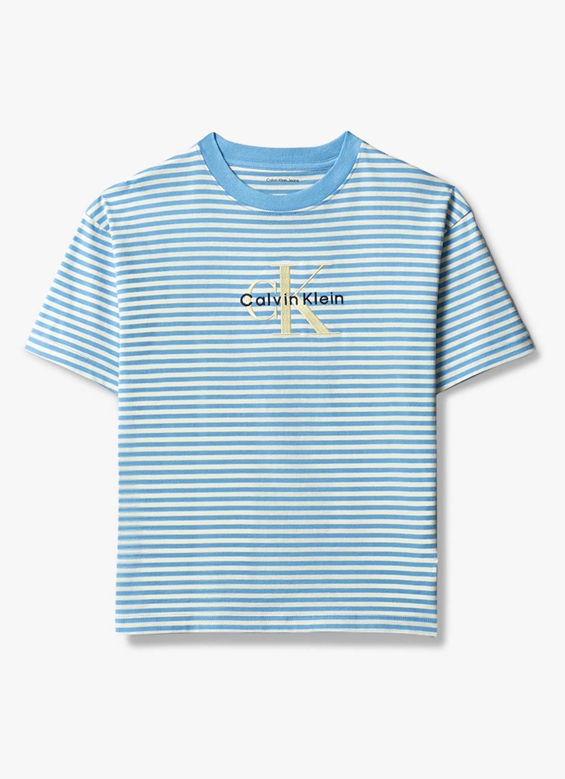 Calvin Klein T-shirt met logoprint - voorkant 4 wit
