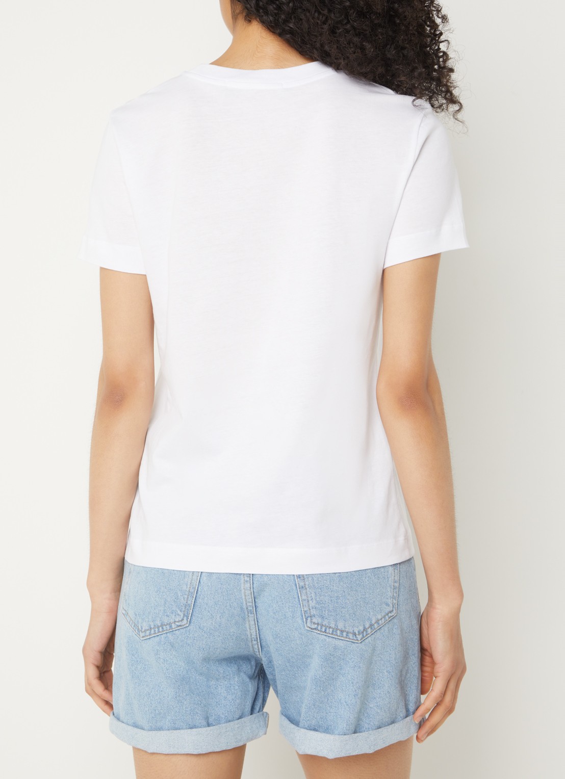 Calvin Klein T-shirt met logoprint - achterkant 4 wit