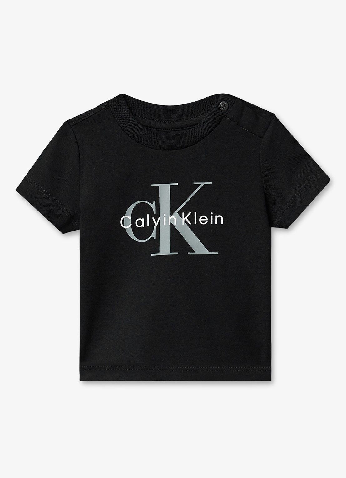 Calvin Klein T-shirt met logoprint - voorkant pvh black-beh /  zwart