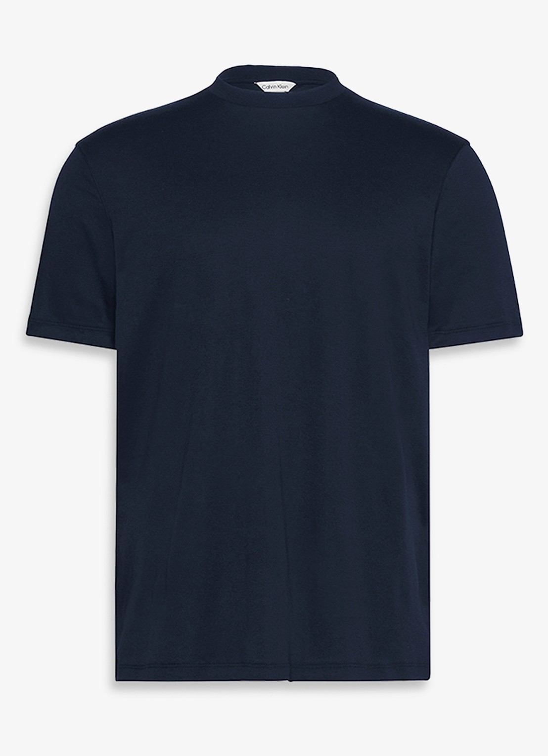 Calvin Klein T-shirt met ronde hals  - voorkant 2 donkerblauw