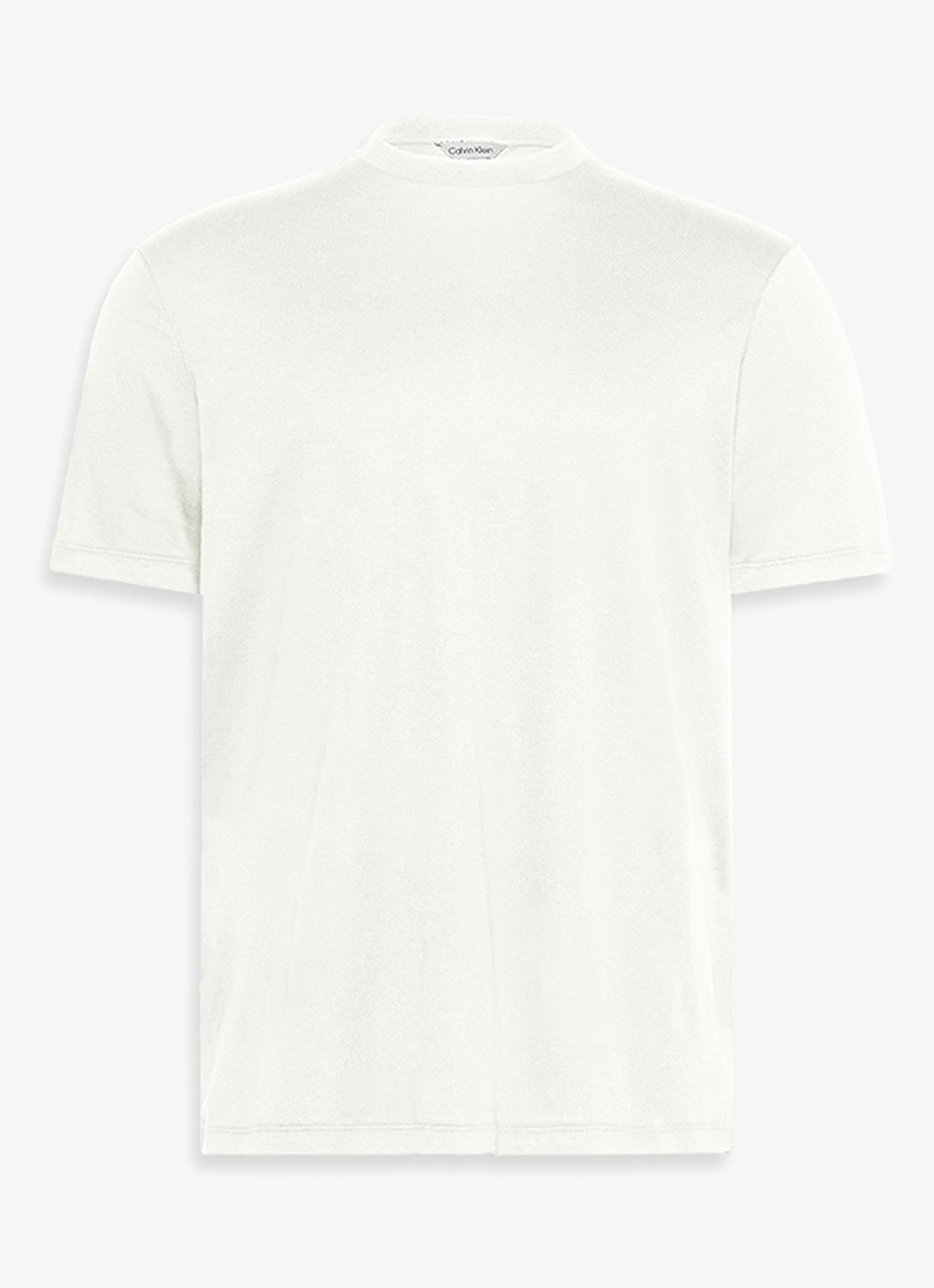 Calvin Klein T-shirt met ronde hals  - voorkant wit