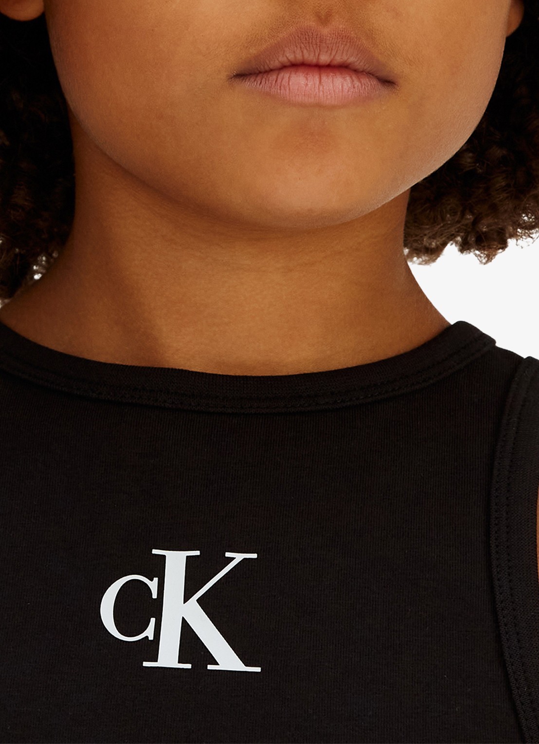 Calvin Klein Tanktop met logo - detail 2 zwart