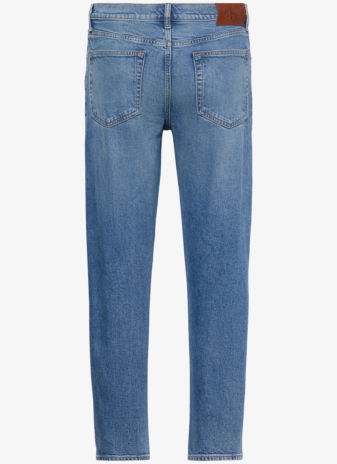 Calvin Klein Tapered fit jeans met medium wassing - achterkant 2 denim