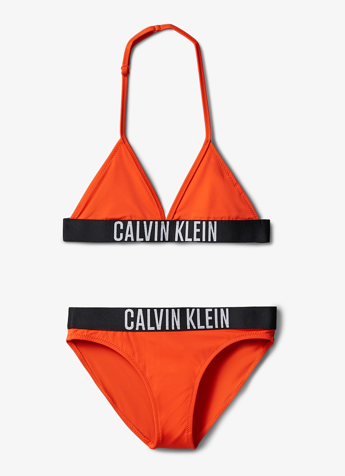 Calvin Klein Triangel bikini set  - voorkant orange