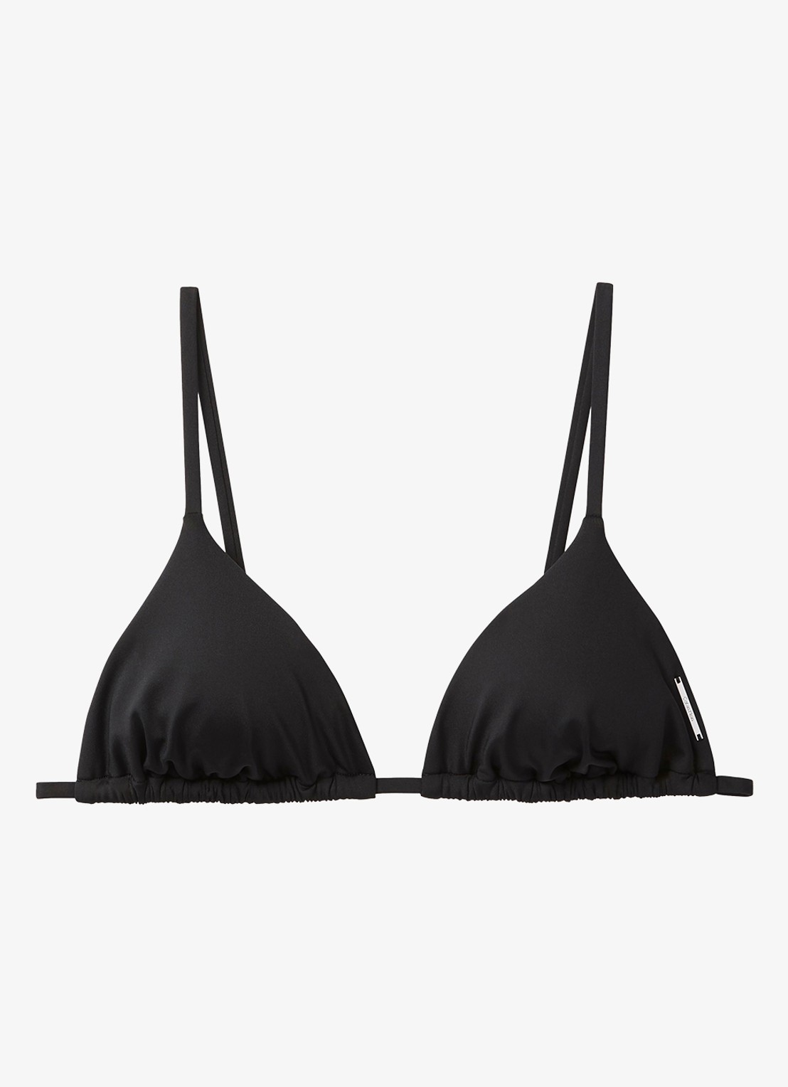 Calvin Klein Triangel bikinitop met uitneembare vulling - voorkant 2 zwart