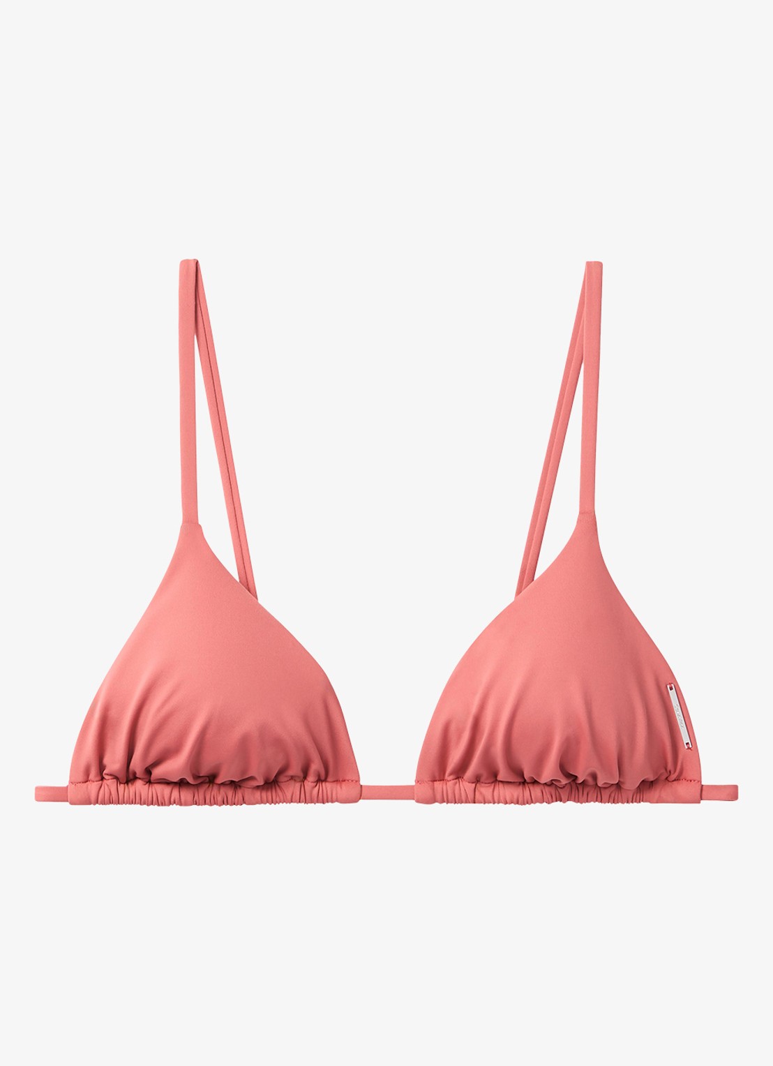 Calvin Klein Triangel bikinitop met uitneembare vulling - voorkant 2 oudroze