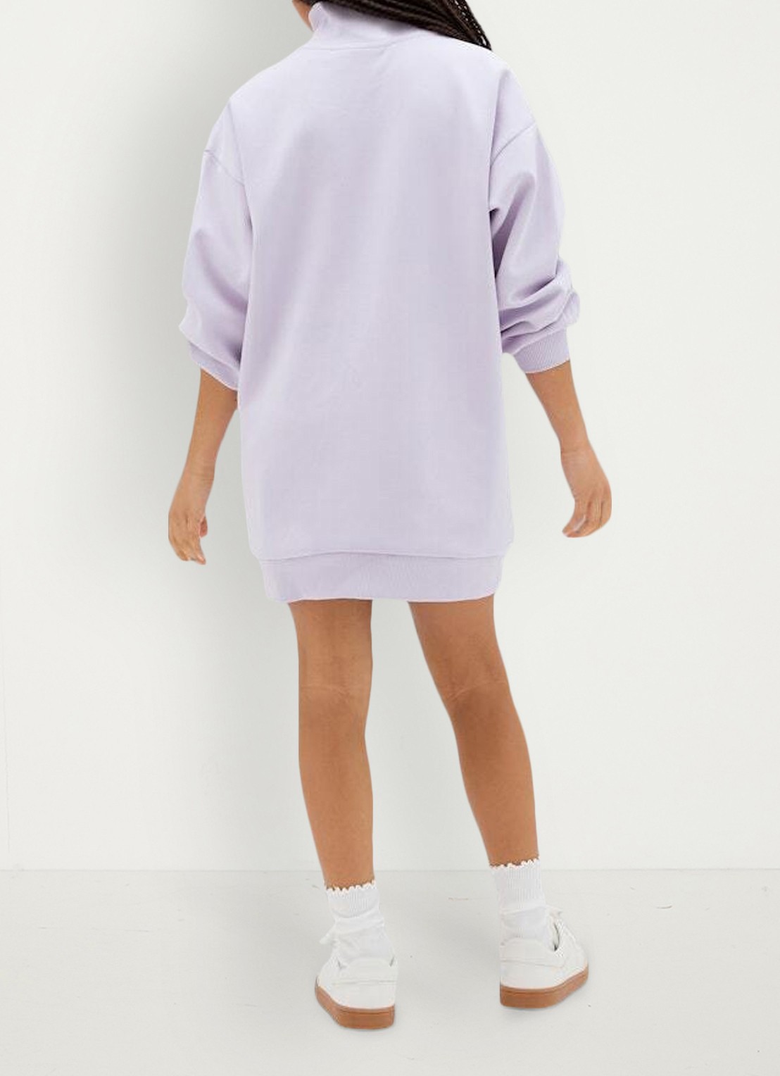 Calvin Klein Trui jurk met logo - achterkant lila