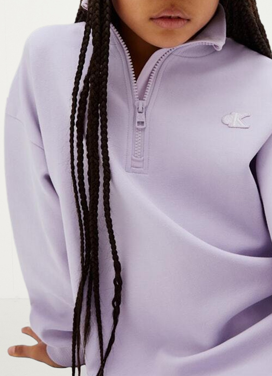 Calvin Klein Trui jurk met logo - detail 4 lila