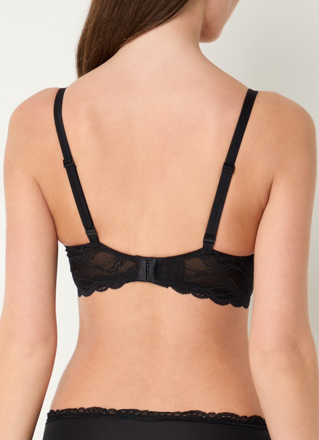 Calvin Klein Voorgevormde bh met kant - achterkant 5 zwart