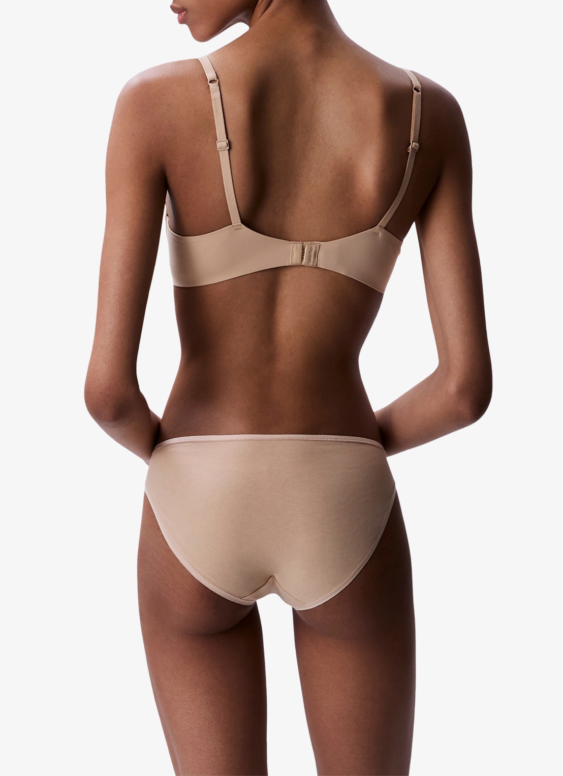 Calvin Klein Voorgevormde effen bh  - achterkant 6 cedar-7ns / beige