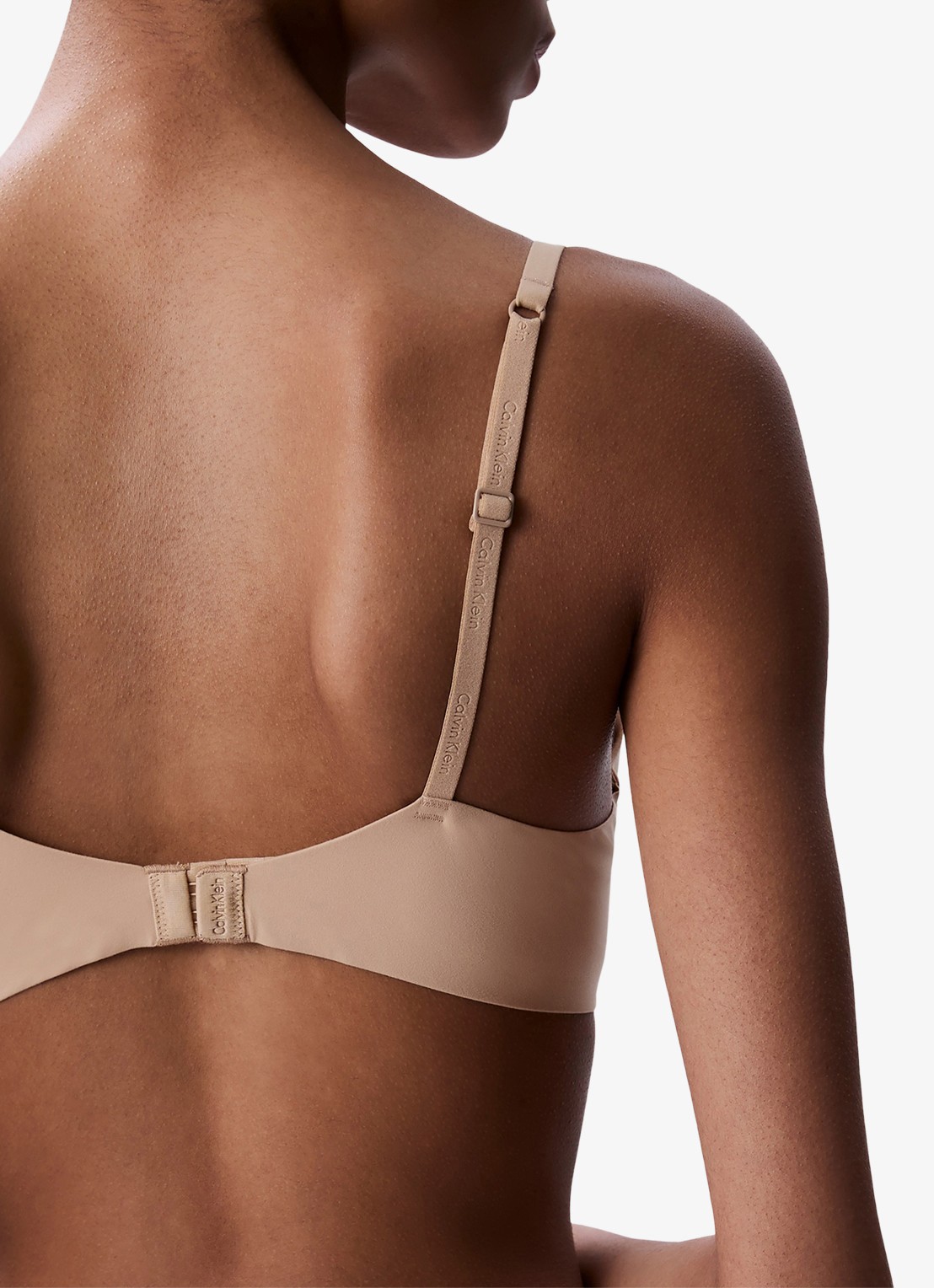 Calvin Klein Voorgevormde effen bh  - detail 3 cedar-7ns / beige