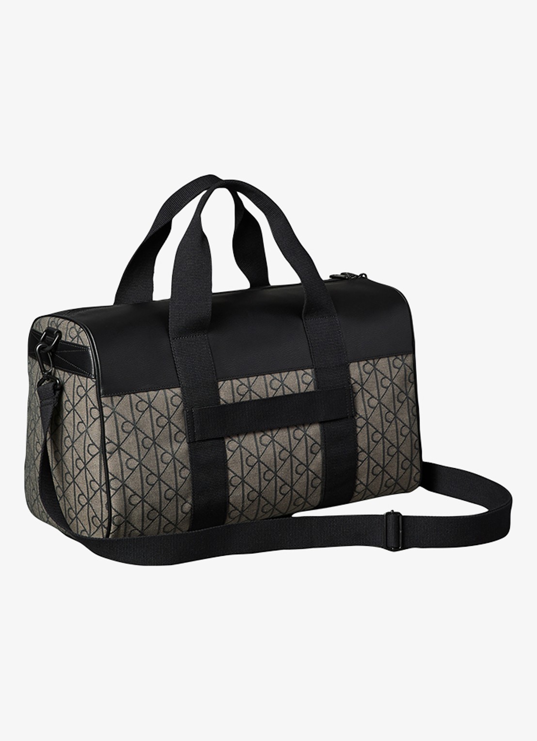 Calvin Klein Weekendtas met logoprint - voorkant 2 zwart