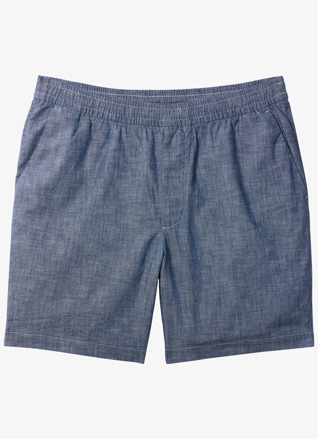 Calvin Klein Wide fit korte broek met logo - voorkant blue descent-c32 /  lichtblauw