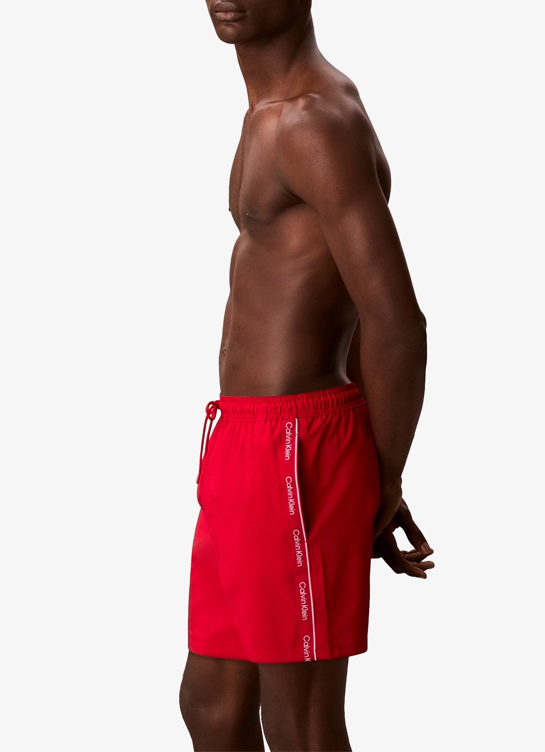 Calvin Klein Zwemshorts met logo en trekkoord - detail 5 rood
