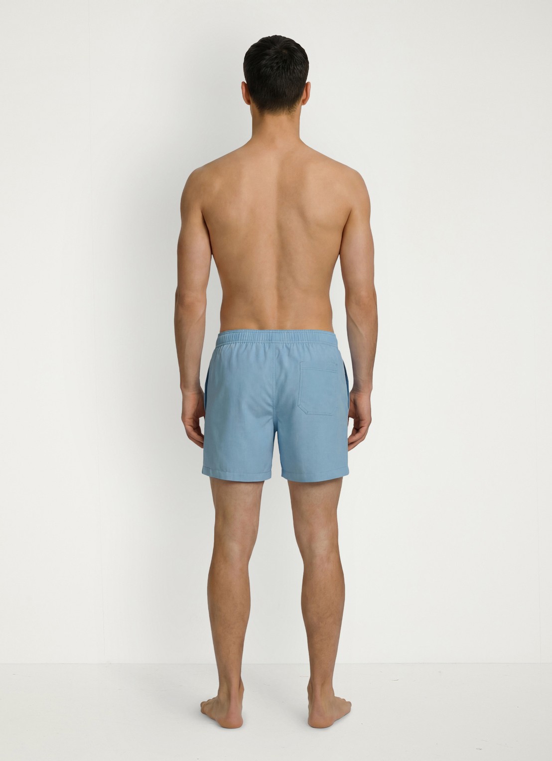 Calvin Klein Zwemshorts met logo en trekkoord - achterkant 2 blauw
