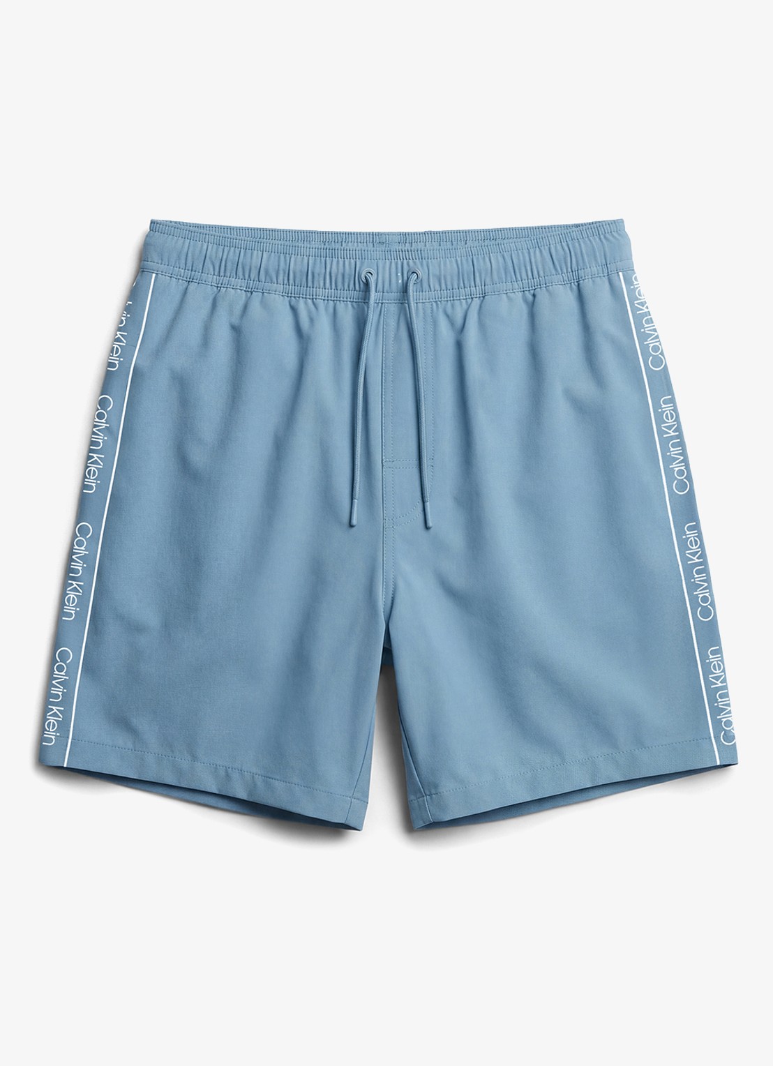 Calvin Klein Zwemshorts met logo en trekkoord - voorkant 3 blauw